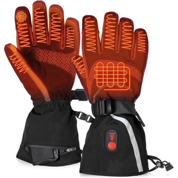 New Heated Gloves for Men Women, Rechargeable Electric Gloves with Battery - Picture 7 of 7